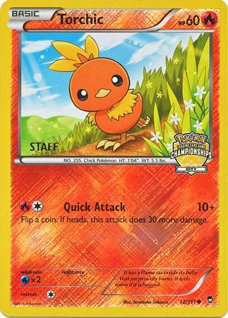 Torchic (12/111) (City Championship Promo Staff) [XY: Furious Fists] | Kessel Run Games Inc. 