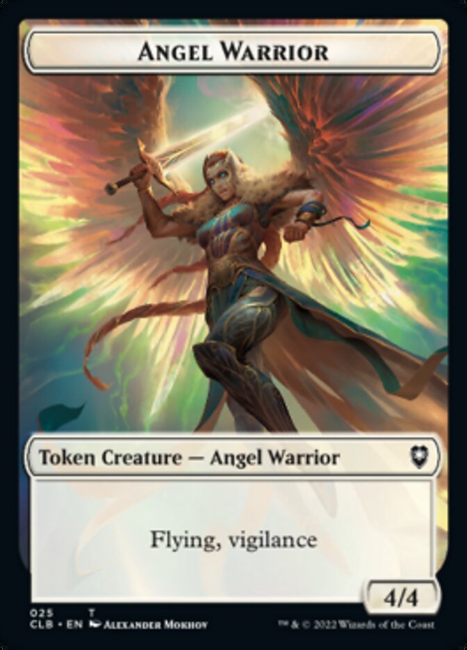 Kor Warrior // Angel Warrior Double-Sided Token [Commander Legends: Battle for Baldur's Gate Tokens] | Kessel Run Games Inc. 