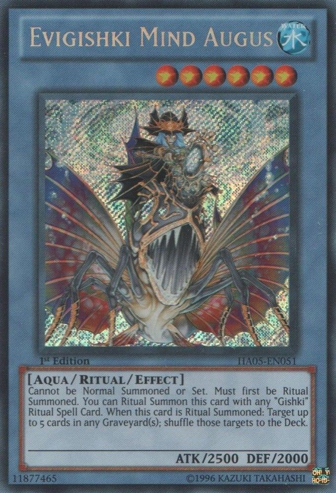 Evigishki Mind Augus [HA05-EN051] Secret Rare | Kessel Run Games Inc. 