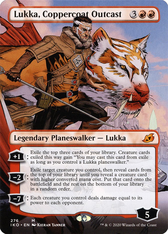 Lukka, Coppercoat Outcast (Borderless) [Ikoria: Lair of Behemoths] | Kessel Run Games Inc. 