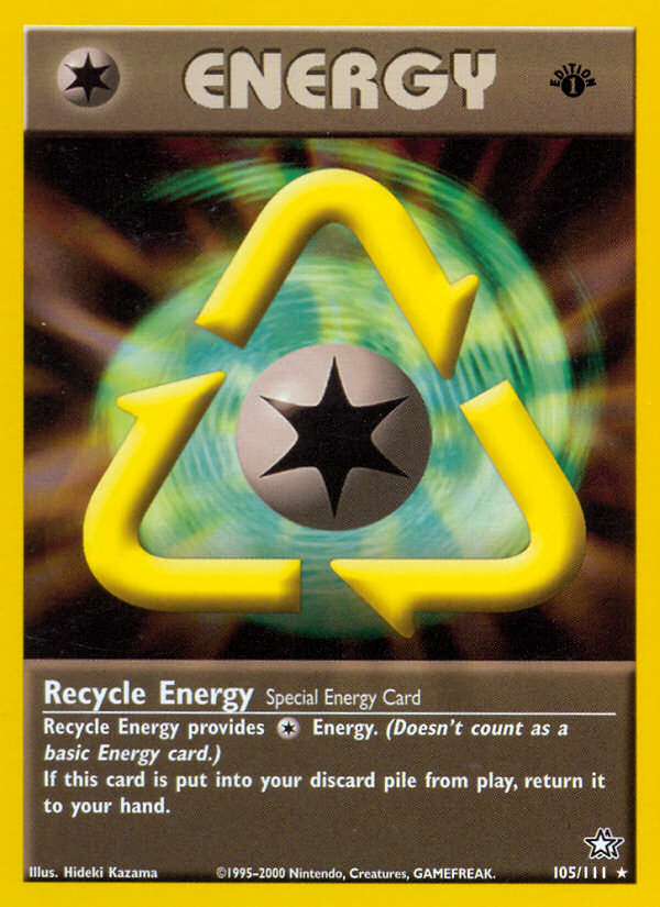 Recycle Energy (105/111) [Neo Genesis 1st Edition] | Kessel Run Games Inc. 