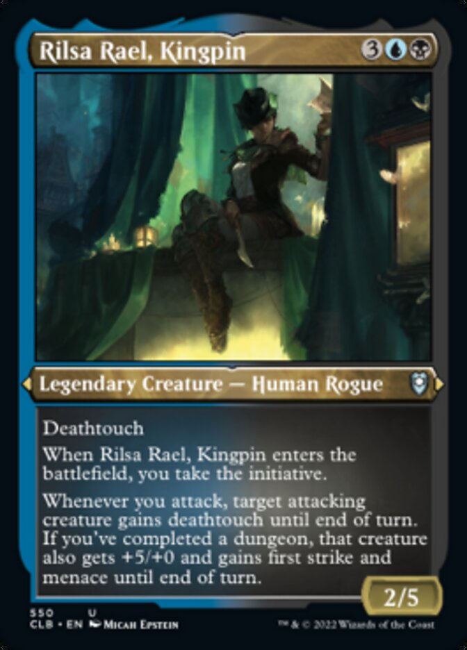 Rilsa Rael, Kingpin (Foil Etched) [Commander Legends: Battle for Baldur's Gate] | Kessel Run Games Inc. 