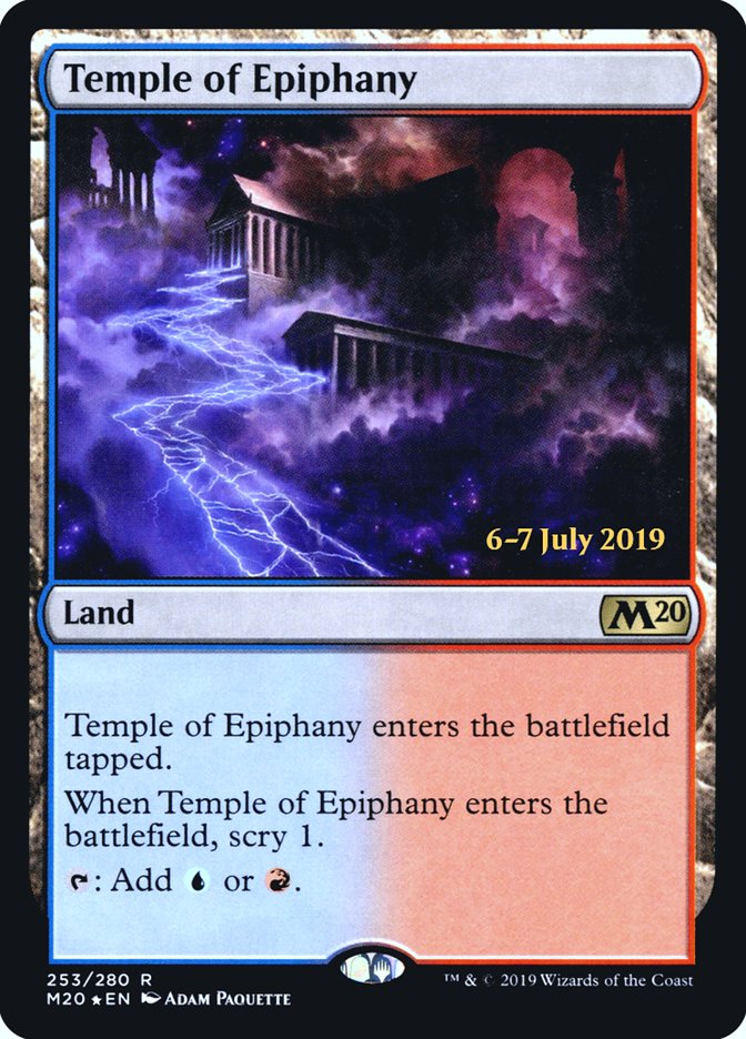 Temple of Epiphany [Core Set 2020 Prerelease Promos] | Kessel Run Games Inc. 