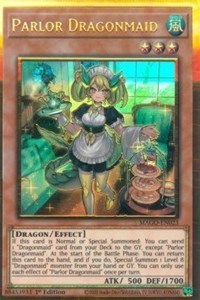 Parlor Dragonmaid [MAGO-EN023] Gold Rare | Kessel Run Games Inc. 