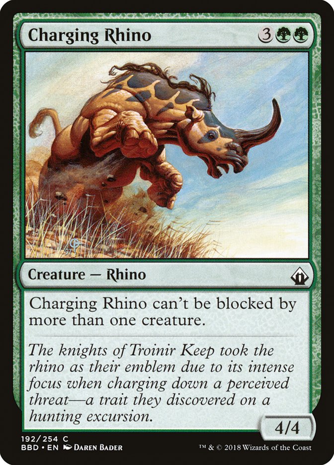Charging Rhino [Battlebond] | Kessel Run Games Inc. 