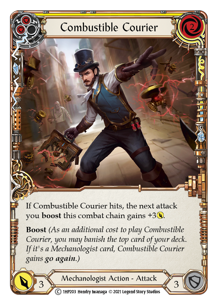 Combustible Courier (Yellow) [1HP203] (History Pack 1) | Kessel Run Games Inc. 