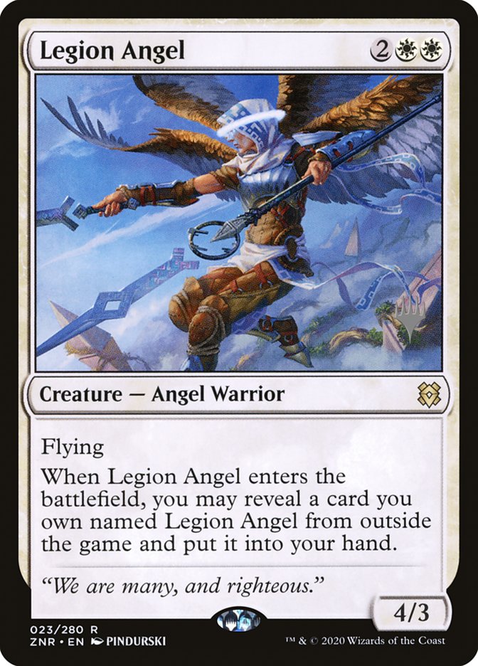 Legion Angel (Promo Pack) [Zendikar Rising Promos] | Kessel Run Games Inc. 