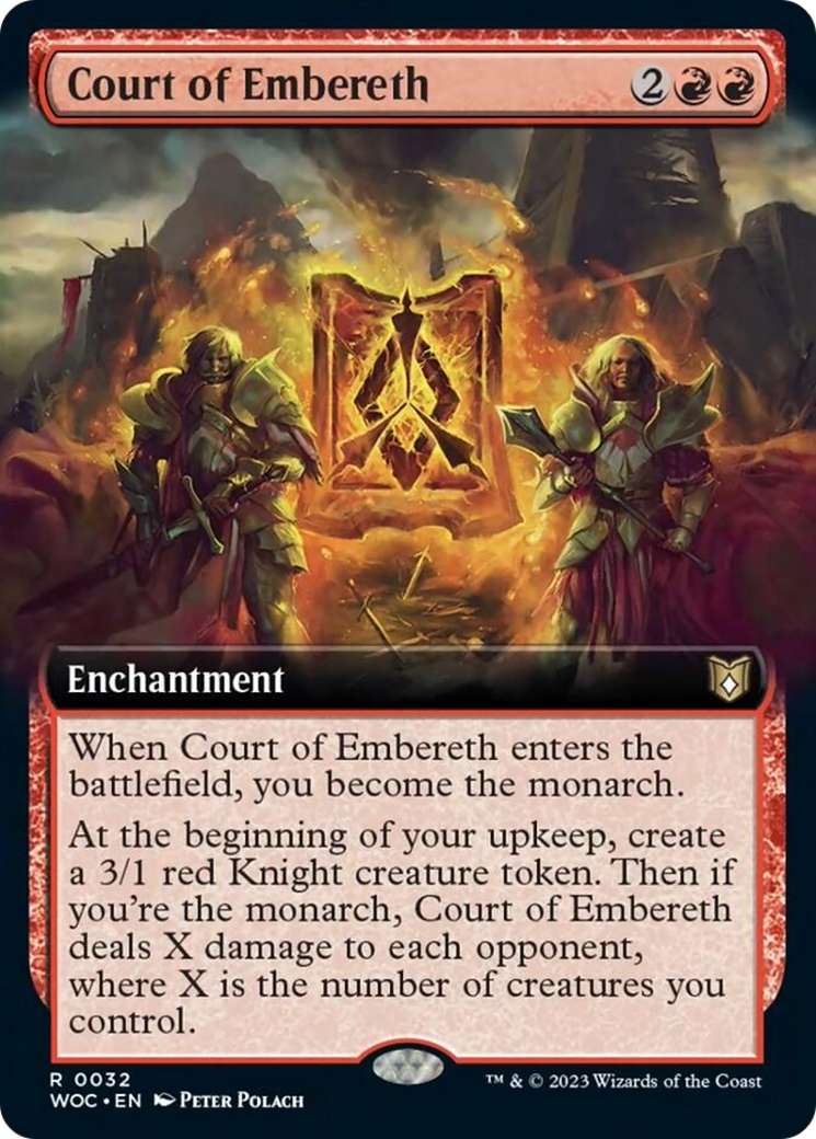 Court of Embereth (Extended Art) [Wilds of Eldraine Commander] | Kessel Run Games Inc. 