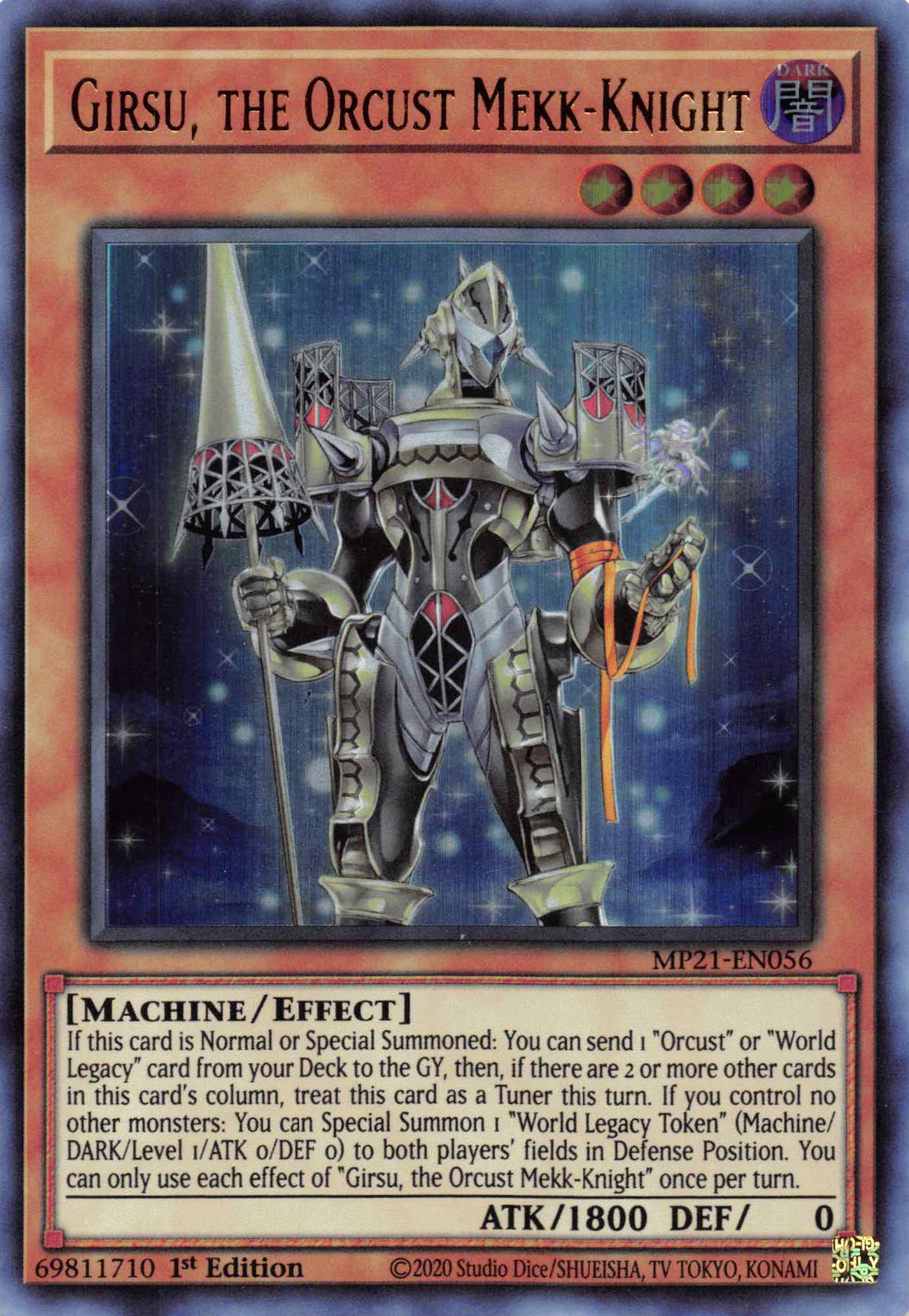 Girsu, the Orcust Mekk-Knight [MP21-EN056] Ultra Rare | Kessel Run Games Inc. 