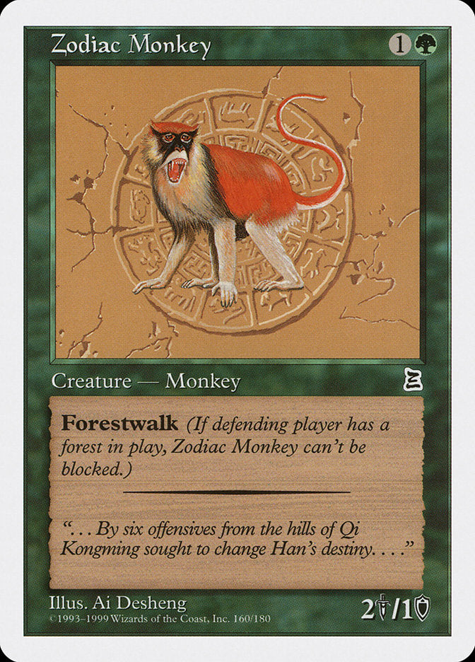 Zodiac Monkey [Portal Three Kingdoms] | Kessel Run Games Inc. 