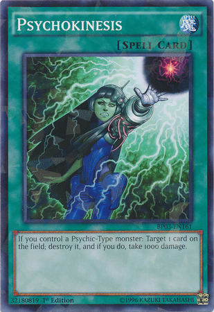 Psychokinesis [BP03-EN161] Shatterfoil Rare | Kessel Run Games Inc. 