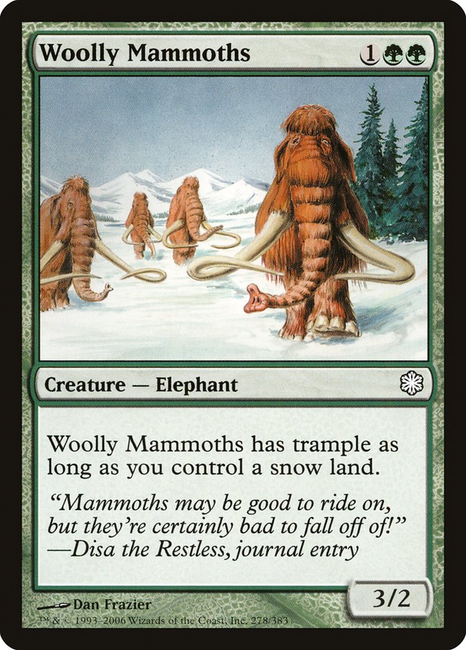 Woolly Mammoths [Coldsnap Theme Decks] | Kessel Run Games Inc. 
