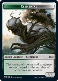 Elemental // Shapeshifter Double-Sided Token [Double Masters Tokens] | Kessel Run Games Inc. 