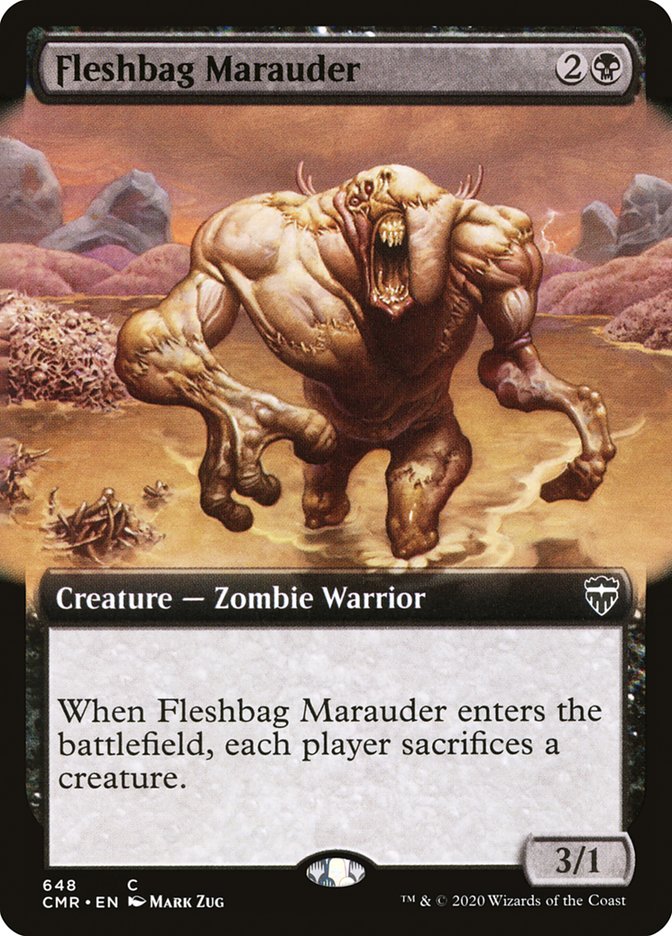 Fleshbag Marauder (Extended Art) [Commander Legends] | Kessel Run Games Inc. 