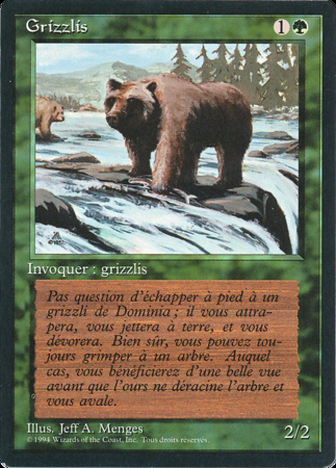 Grizzly Bears [Foreign Black Border] | Kessel Run Games Inc. 