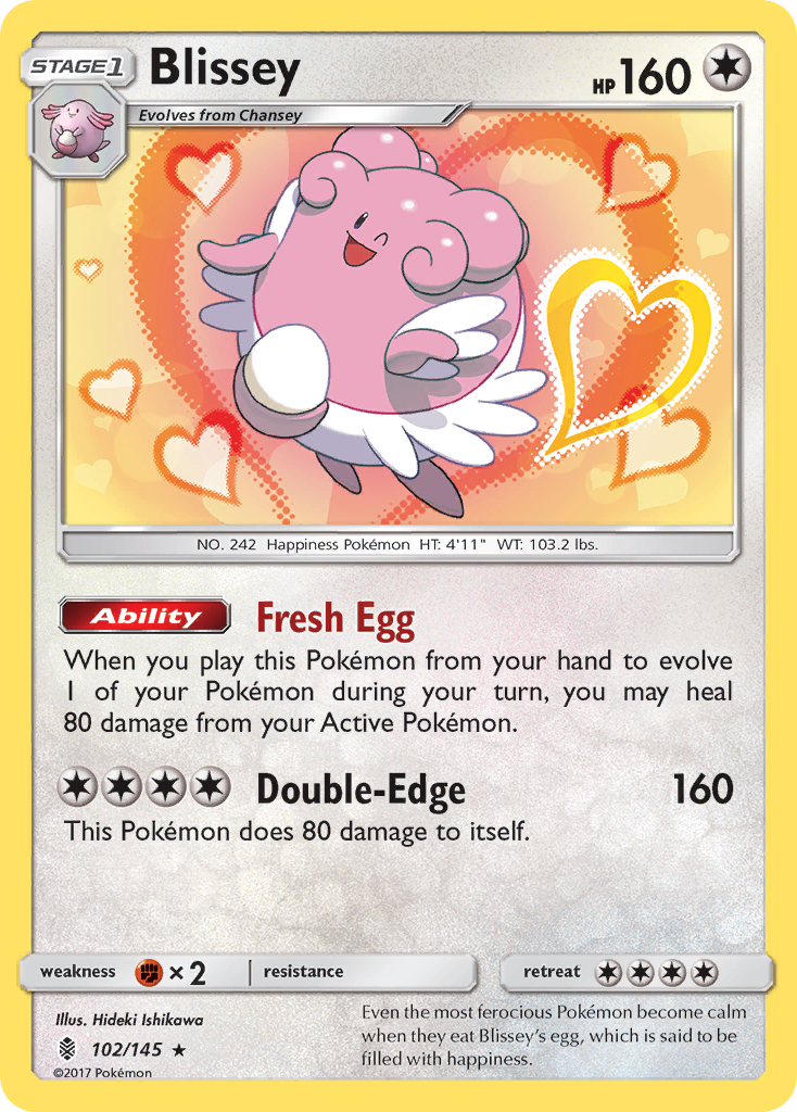 Blissey (102/145) [Sun & Moon: Guardians Rising] | Kessel Run Games Inc. 