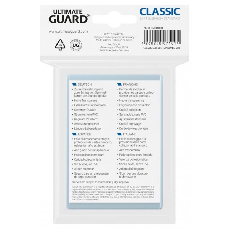 Ultimate Guard: Classic Soft Sleeves Standard 100ct | Kessel Run Games Inc. 