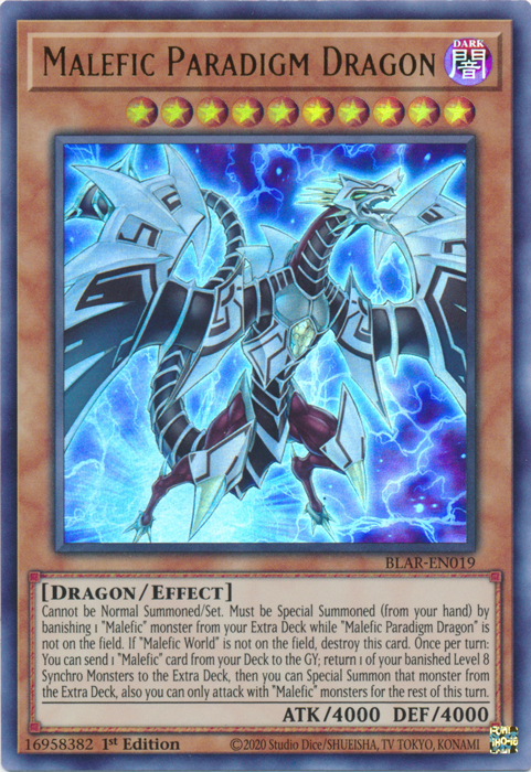 Malefic Paradigm Dragon [BLAR-EN019] Ultra Rare | Kessel Run Games Inc. 