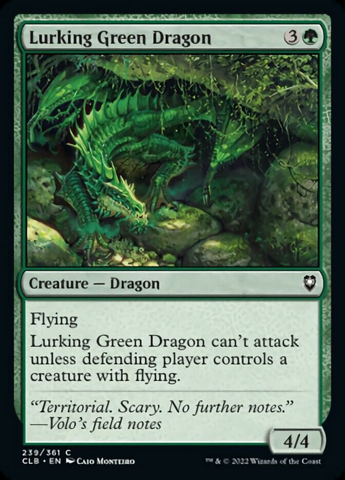 Lurking Green Dragon [Commander Legends: Battle for Baldur's Gate] | Kessel Run Games Inc. 