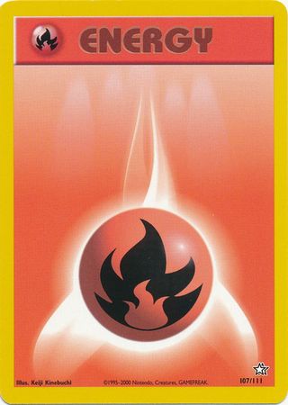 Fire Energy (107/111) [Neo Genesis Unlimited] | Kessel Run Games Inc. 