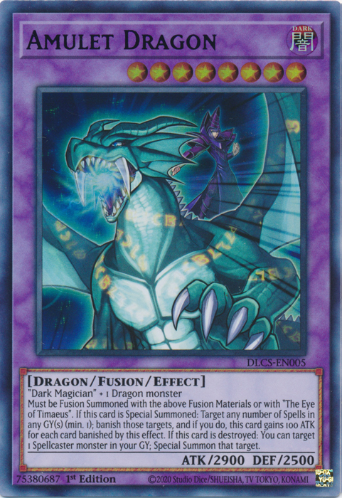 Amulet Dragon (Purple) [DLCS-EN005] Ultra Rare | Kessel Run Games Inc. 