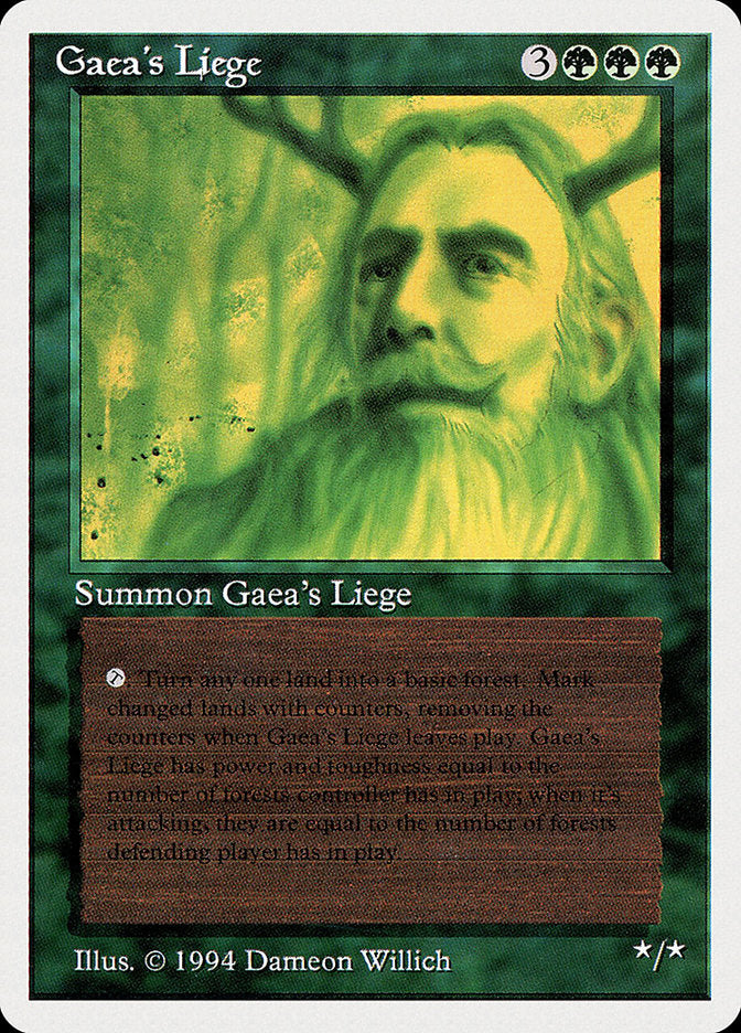 Gaea's Liege [Summer Magic / Edgar] | Kessel Run Games Inc. 