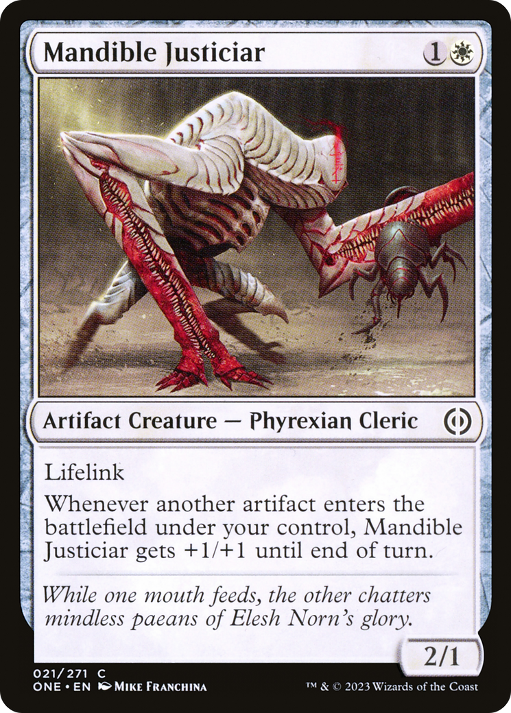 Mandible Justiciar [Phyrexia: All Will Be One] | Kessel Run Games Inc. 