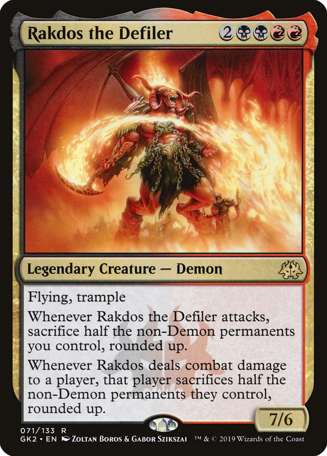 Rakdos the Defiler [Ravnica Allegiance Guild Kit] | Kessel Run Games Inc. 