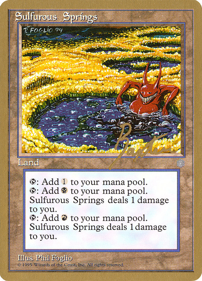 Sulfurous Springs (George Baxter) [Pro Tour Collector Set] | Kessel Run Games Inc. 