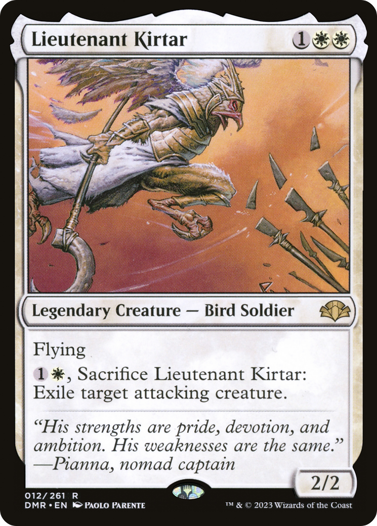 Lieutenant Kirtar [Dominaria Remastered] | Kessel Run Games Inc. 