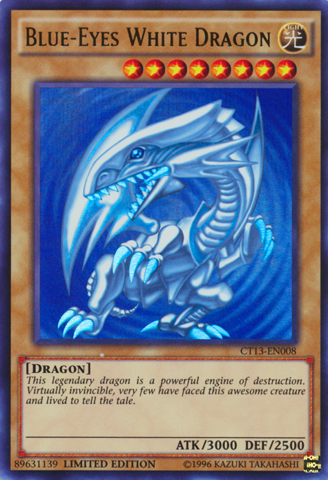 Blue-Eyes White Dragon [CT13-EN008] Ultra Rare | Kessel Run Games Inc. 