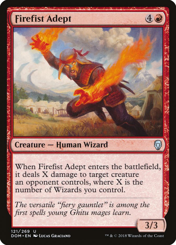 Firefist Adept [Dominaria] | Kessel Run Games Inc. 