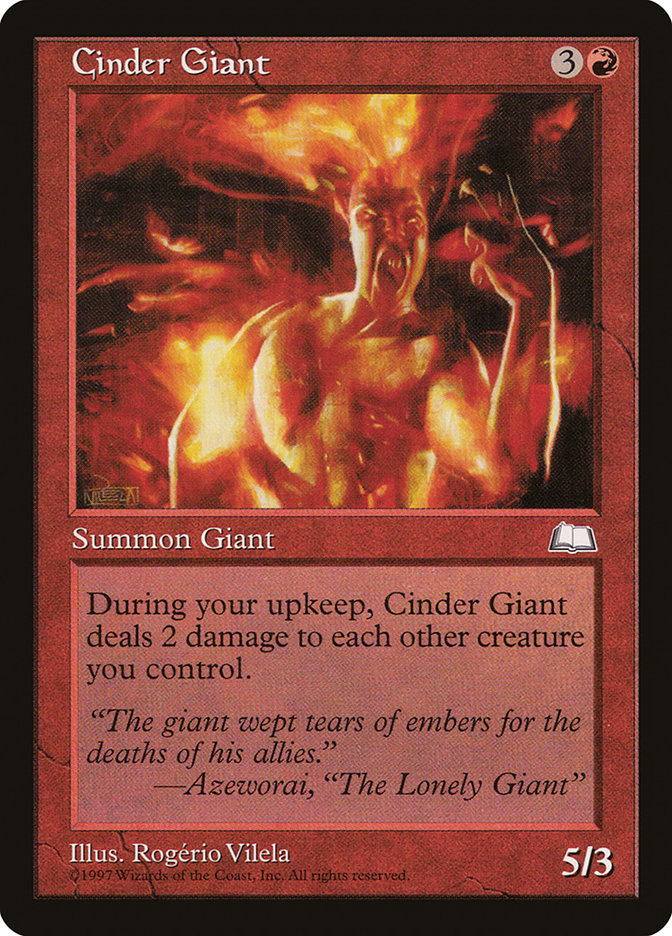 Cinder Giant [Weatherlight] | Kessel Run Games Inc. 