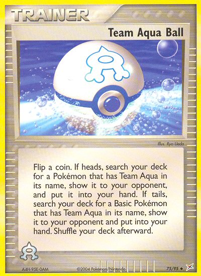 Team Aqua Ball (75/95) [EX: Team Magma vs Team Aqua] | Kessel Run Games Inc. 