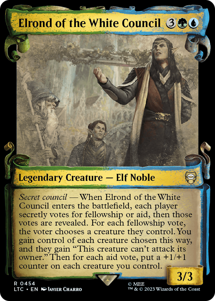 Elrond of the White Council [The Lord of the Rings: Tales of Middle-Earth Commander Showcase Scrolls] | Kessel Run Games Inc. 