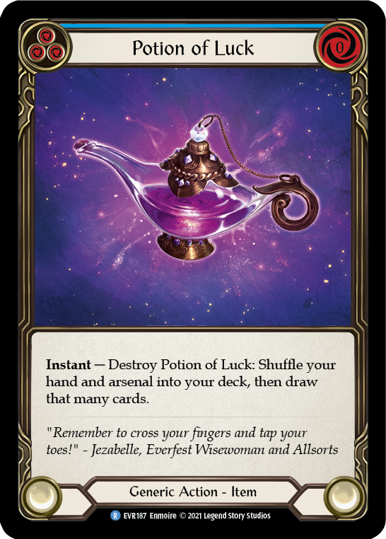 Potion of Luck [EVR187] (Everfest)  1st Edition Cold Foil | Kessel Run Games Inc. 