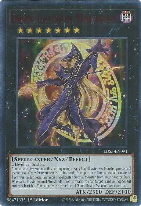 Ebon Illusion Magician (Red) [LDS3-EN091] Ultra Rare | Kessel Run Games Inc. 