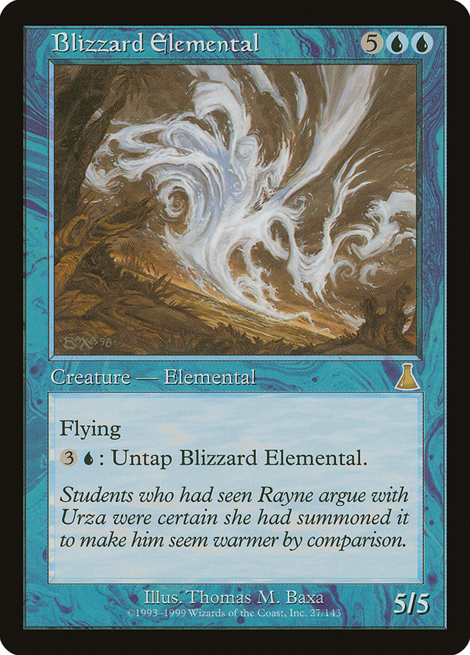 Blizzard Elemental [Urza's Destiny] | Kessel Run Games Inc. 