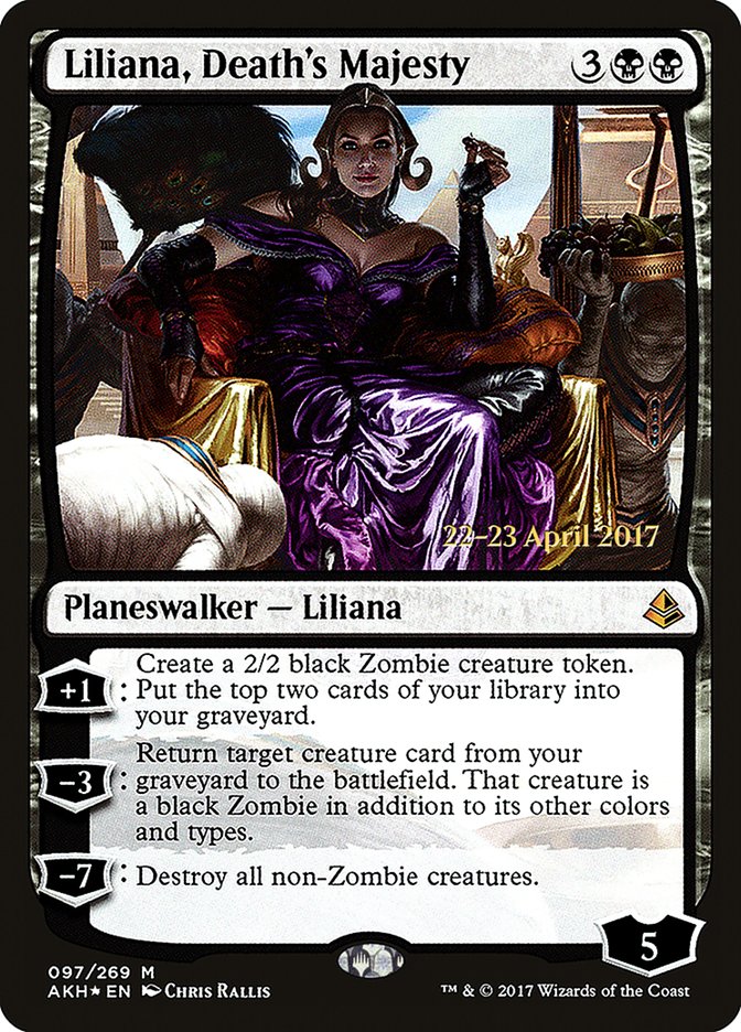 Liliana, Death's Majesty [Amonkhet Prerelease Promos] | Kessel Run Games Inc. 