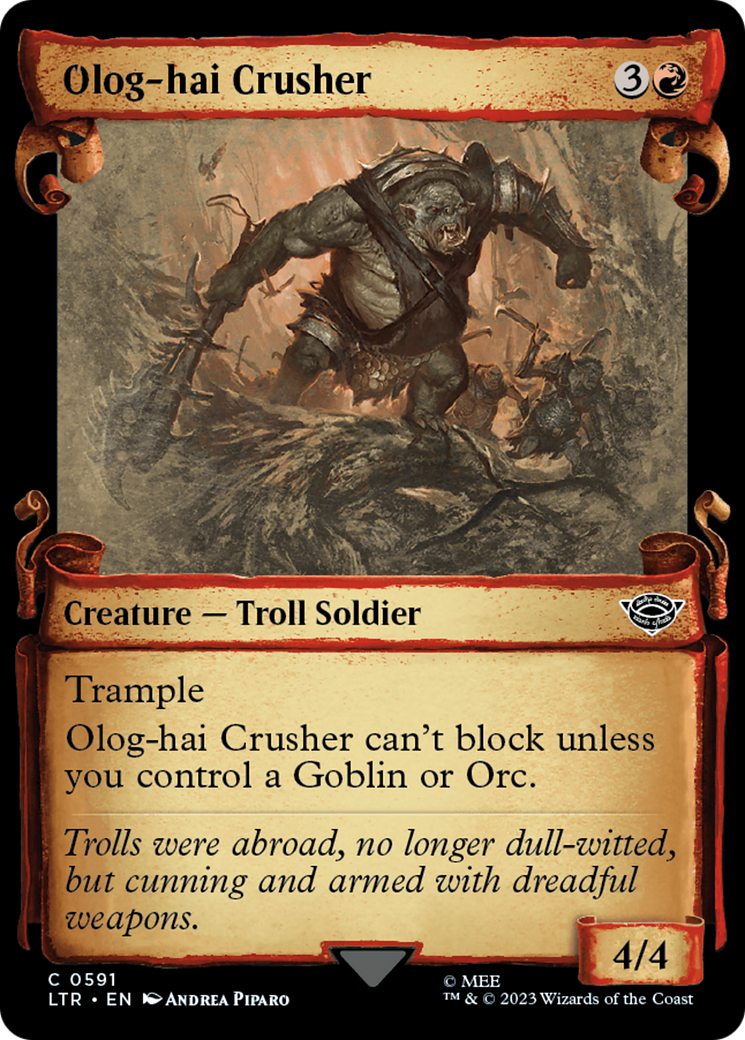 Olog-Hai Crusher [The Lord of the Rings: Tales of Middle-Earth Showcase Scrolls] | Kessel Run Games Inc. 