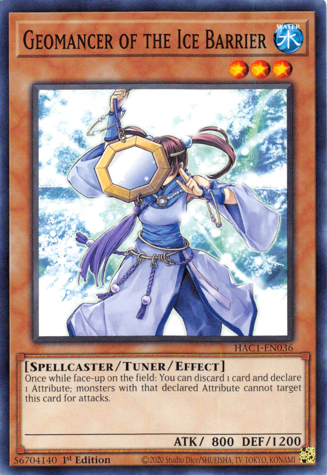 Geomancer of the Ice Barrier (Duel Terminal) [HAC1-EN036] Parallel Rare | Kessel Run Games Inc. 