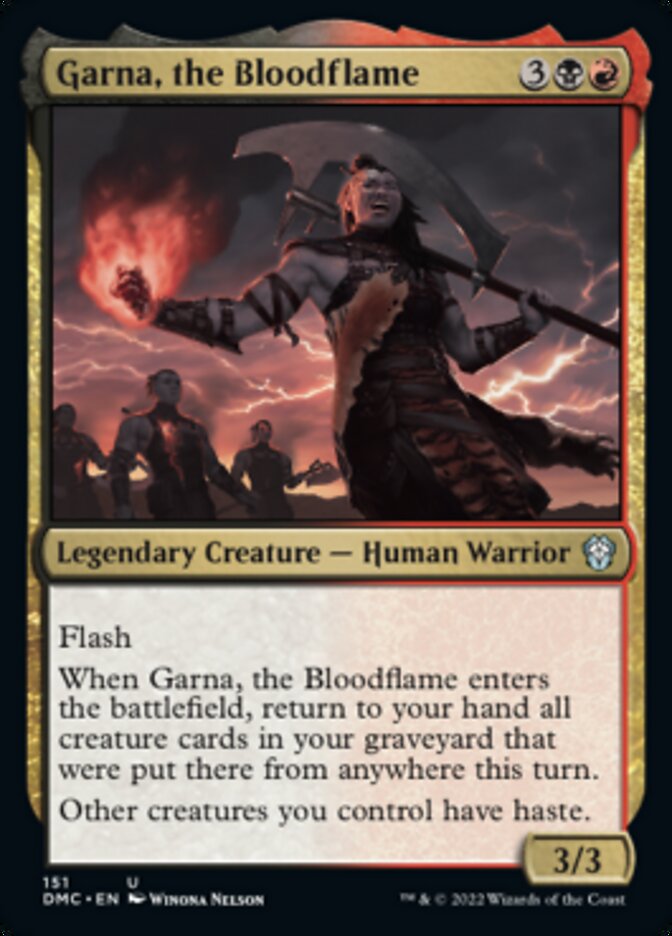 Garna, the Bloodflame [Dominaria United Commander] | Kessel Run Games Inc. 