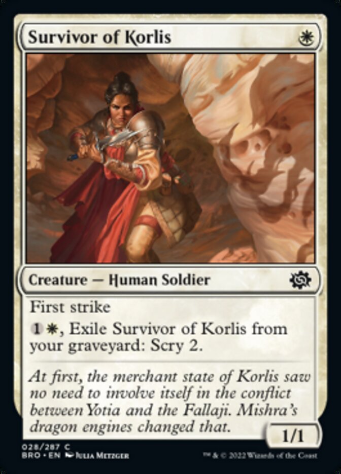 Survivor of Korlis [The Brothers' War] | Kessel Run Games Inc. 