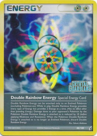 Double Rainbow Energy (88/100) (Stamped) [EX: Crystal Guardians] | Kessel Run Games Inc. 