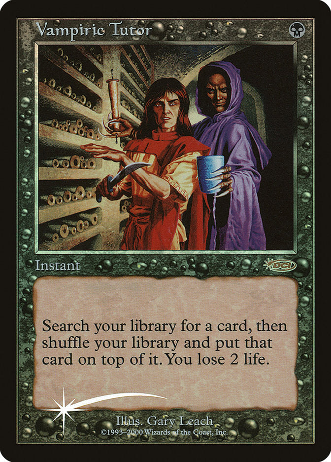 Vampiric Tutor [Judge Gift Cards 2000] | Kessel Run Games Inc. 