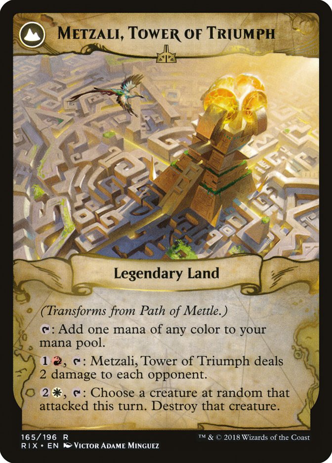 Path of Mettle // Metzali, Tower of Triumph [Rivals of Ixalan] | Kessel Run Games Inc. 