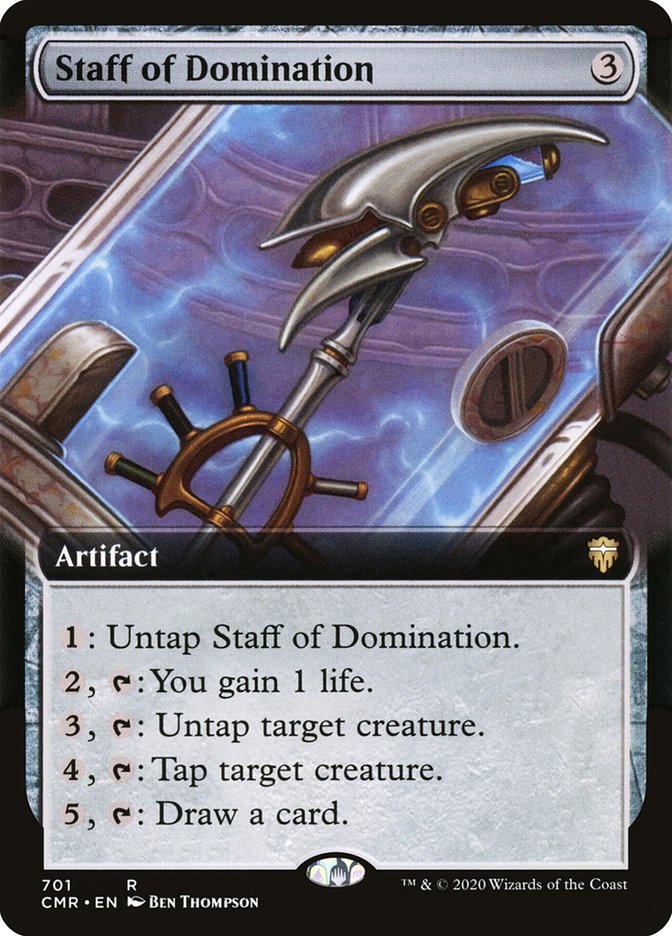 Staff of Domination (Extended Art) [Commander Legends] | Kessel Run Games Inc. 