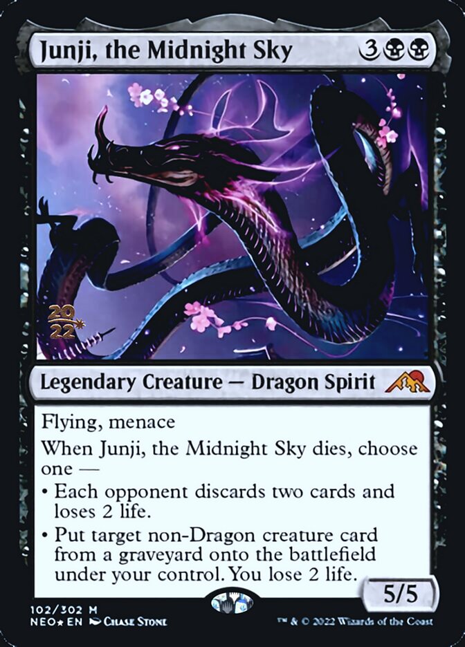 Junji, the Midnight Sky [Kamigawa: Neon Dynasty Prerelease Promos] | Kessel Run Games Inc. 