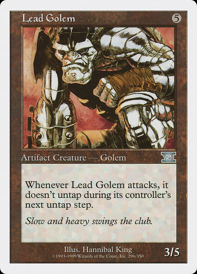 Lead Golem [Classic Sixth Edition] | Kessel Run Games Inc. 