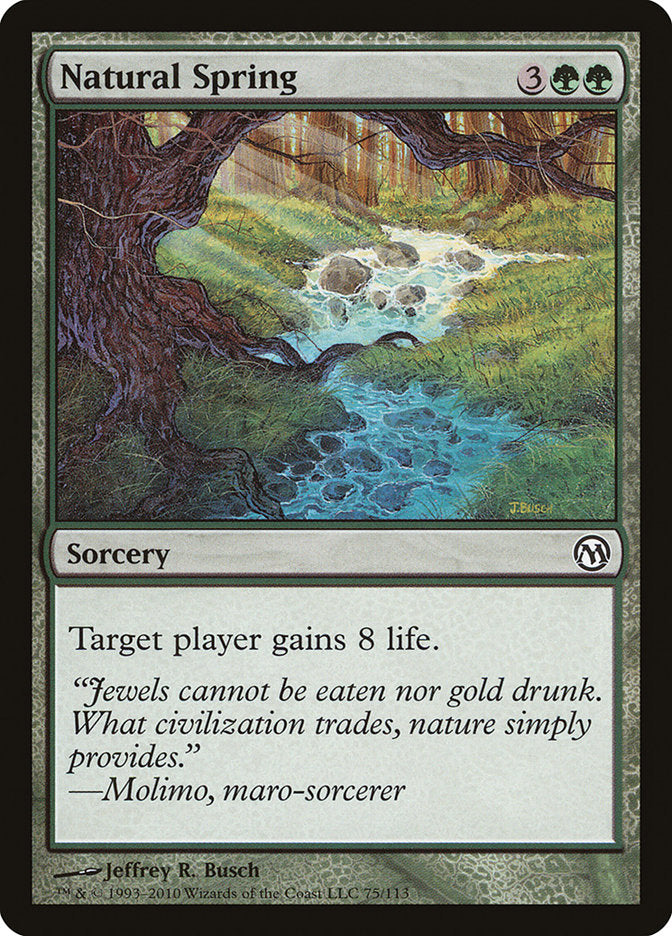 Natural Spring [Duels of the Planeswalkers] | Kessel Run Games Inc. 